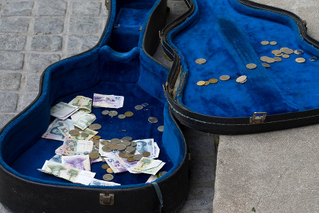 Online Busking Tip Money